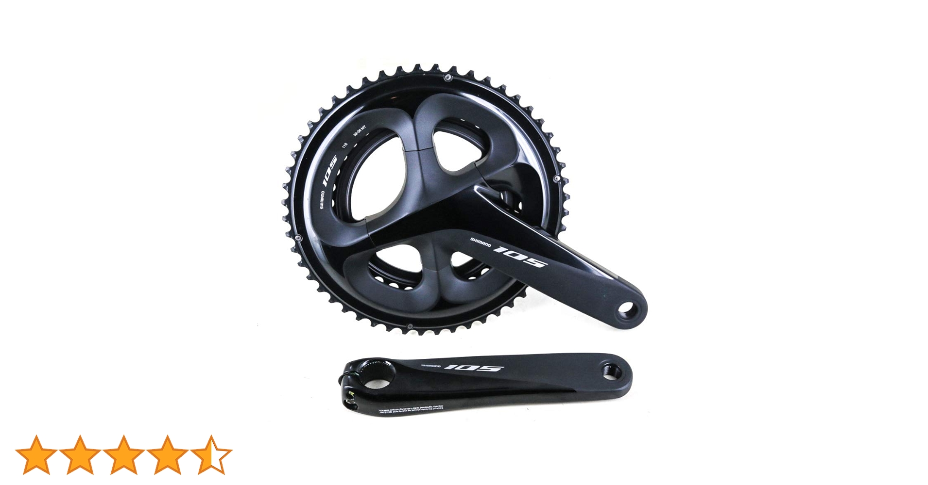 SHIMANO - シマノ 105 FC-R7000 52-36 170mm Shimano, FC-R7100, Crankset, Speed: 12, Spindle: 24mm, BCD